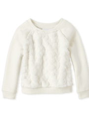 Sweatshirt with fur Clearance