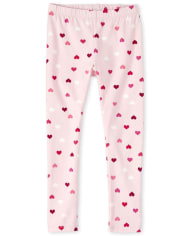 Girls Heart Leggings