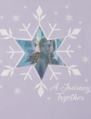 Girls Disney Frozen 2 Lenticular Anna And Elsa Graphic Tee