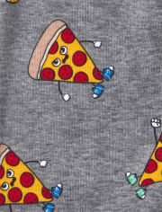 Baby And Toddler Boys Pizza Snug Fit Cotton Pajamas