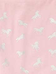 Leggings imprimés doublés en polaire pour petites filles