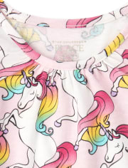 Baby And Toddler Girls Unicorn Top