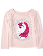 Baby And Toddler Girls Embellished Top