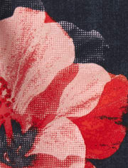Bañador con estampado floral tropical para bebés y niños pequeños