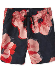 Bañador con estampado floral tropical para bebés y niños pequeños