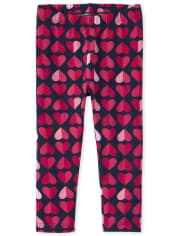 Leggings con forma de corazón para bebés y niñas pequeñas