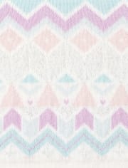 Baby And Toddler Girls Fair Isle Matching Sweater