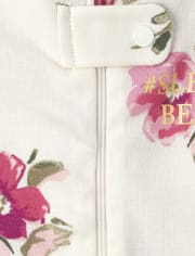Pijamas de una pieza de algodón ajustados a juego con belleza de mamá y yo para bebés y niñas pequeñas