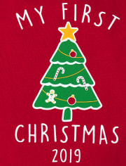 Baby First Christmas Graphic Bodysuit