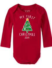 Baby First Christmas Graphic Bodysuit