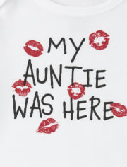 Baby Auntie Was Here Graphic Bodysuit