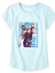 Camiseta con estampado de Coraje y purpurina de Disney Frozen 2 para niñas