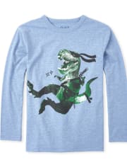 Camiseta con gráfico Dino Ninja para niños