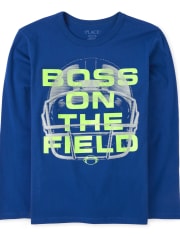 Boys Football Graphic Tee