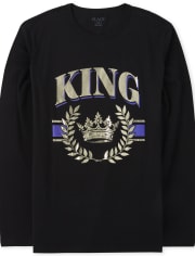 Mens Matching Family King Graphic Tee