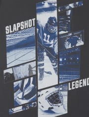 Camiseta con gráfico de hockey para niño