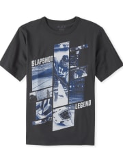 Camiseta con gráfico de hockey para niño