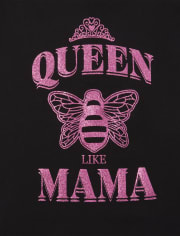 Girls Mommy And Me Queen Bee Matching Graphic Tee