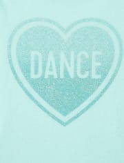 Girls Glitter Dance Graphic Tee