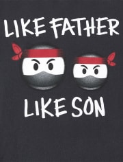 Baby And Toddler Boys Ninja Dad Graphic Tee