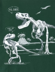 Baby And Toddler Boys Dino Bro Matching Graphic Tee