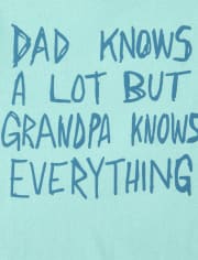 Baby And Toddler Boys Grandpa Knows Graphic Tee