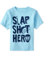 Baby And Toddler Boys Hockey Graphic Tee