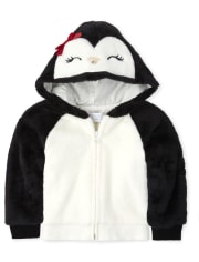 penguin zip up hoodie