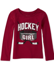 Baby And Toddler Girls Matching Family Hockey Graphic Tee