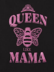 Baby And Toddler Girls Mommy And Me Queen Bee Matching Graphic Tee