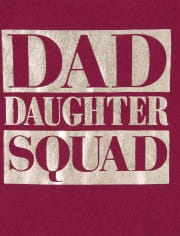 Camiseta con gráfico de escuadrón de lámina familiar a juego para bebés y niñas pequeñas