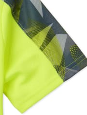 Boys Mix And Match Mesh Performance Top