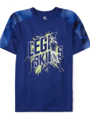 Boys Mix And Match Mesh Performance Top