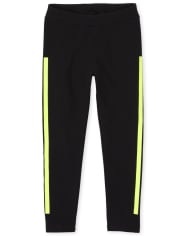 Leggings con rayas laterales activas para niñas