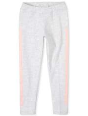 Leggings con rayas laterales activas para niñas
