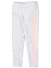 Leggings con rayas laterales activas para niñas