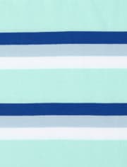 Boys Striped Jersey Polo