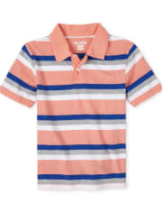 Polo de punto a rayas para niño