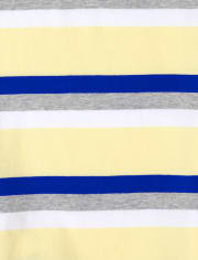 Boys Striped Jersey Polo