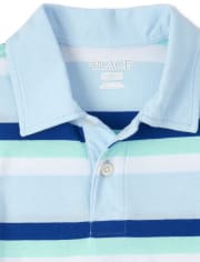 Polo de punto a rayas para niño