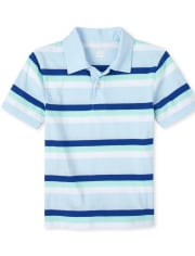 Polo de punto a rayas para niño