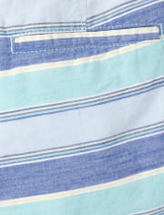 Boys Striped Chino Shorts
