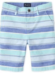 Boys Striped Chino Shorts
