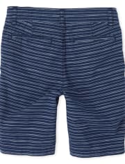 Short chino rayé pour garçon