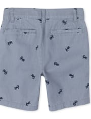 Shorts chinos con estampado para niños