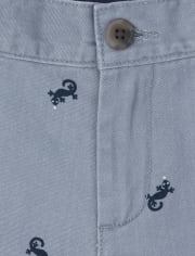 Shorts chinos con estampado para niños