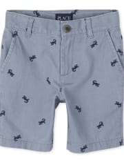 Shorts chinos con estampado para niños