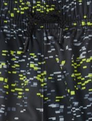 Shorts de baloncesto de alto rendimiento con rayas laterales y estampado Mix And Match para bebés y niños pequeños