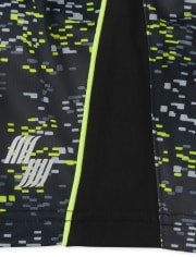 Shorts de baloncesto de alto rendimiento con rayas laterales y estampado Mix And Match para bebés y niños pequeños