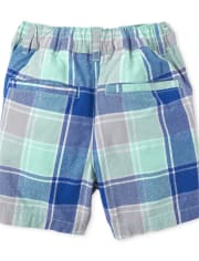 The Childrens Place Baby Boys Plaid Shorts